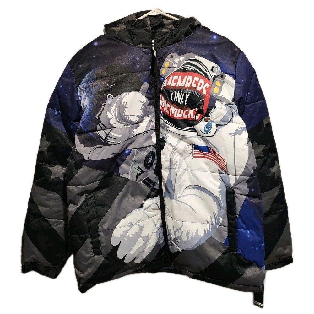 Members Only Astronaut Space Puffer Jacket Size Small NWT
